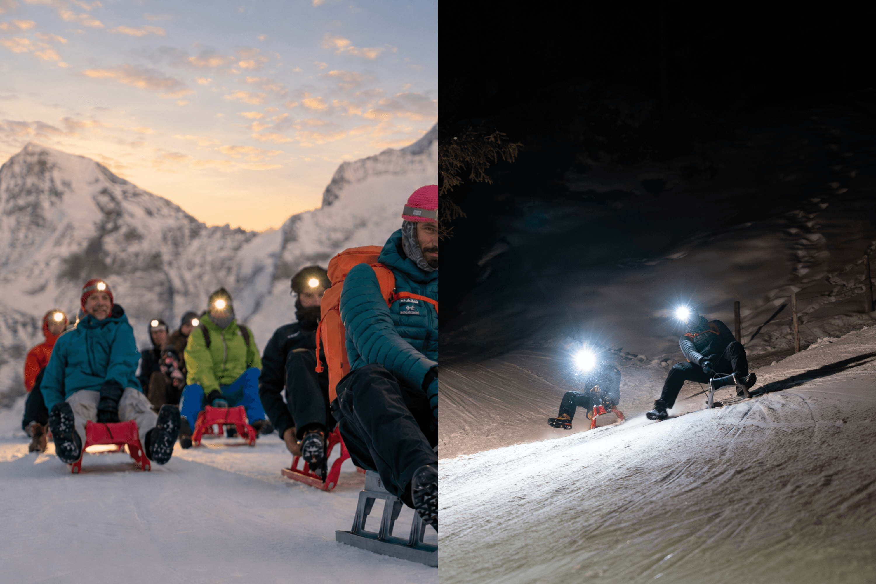 Sunset-Schlitteln oder Nachtschlitteln: Welche Tour passt zu dir?
