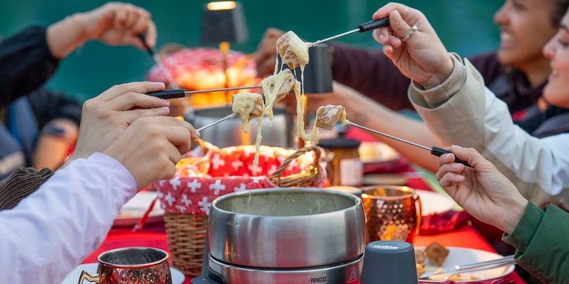 Raclette Rafting in Interlaken: Gleiches Boot, gleicher See, jetzt mit Fondue
