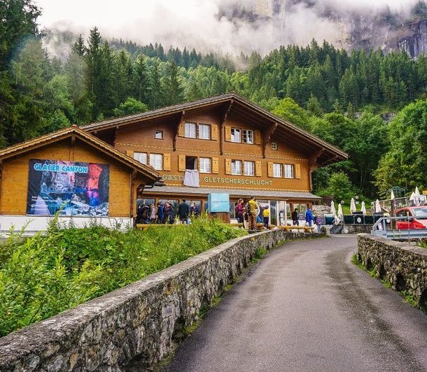 arrival Gletscherschlucht Grindelwald