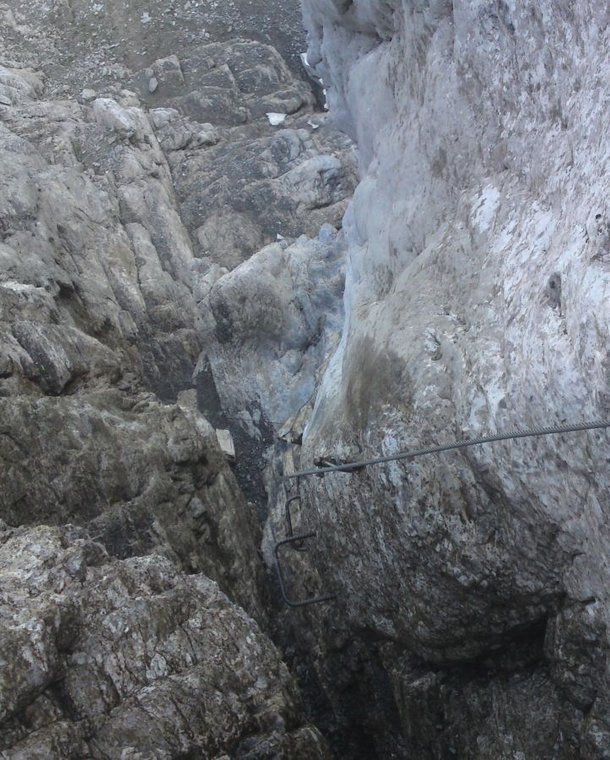 "Chimney" at via ferrata Ostegg