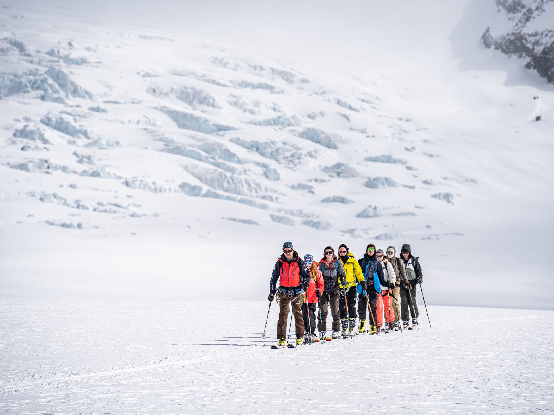 Das erste Mal auf der Skitour Lötschenlücke