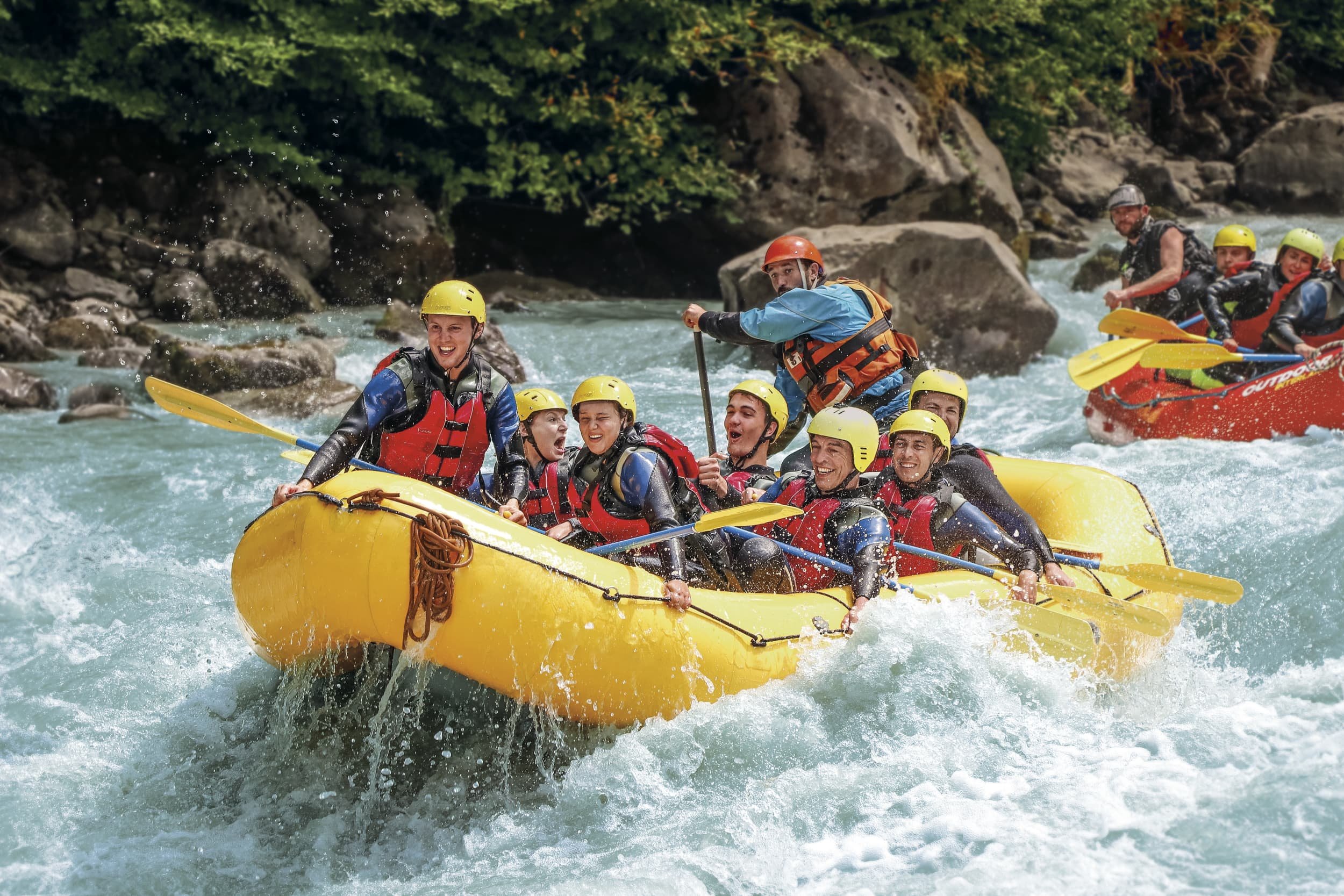 River Rafting auf der Lütschine als Team Event